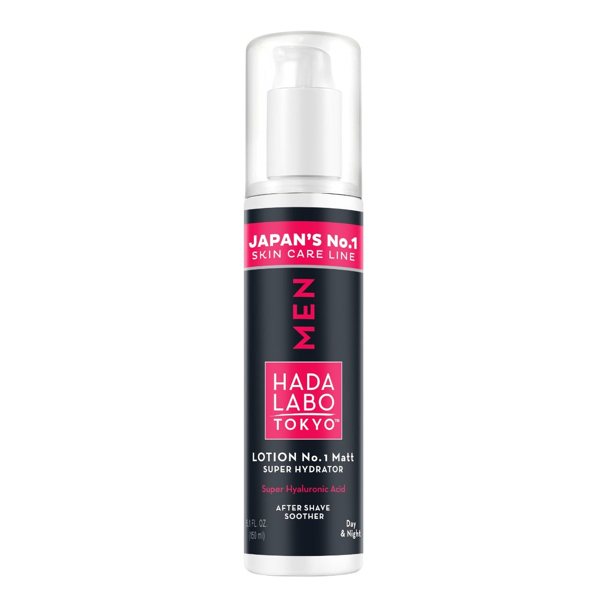 Hada Labo Lotion No.1 Matt Super Hydrator FOR MEN 150ml med pump, ansiktslotion med hyaluronsyra.
