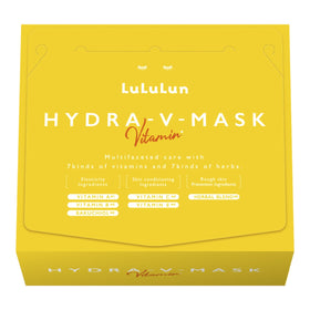 LuLuLun Hydra V-Mask Vitamin Sheet Mask 28st med vitaminer och örter, arkmask för ansiktsvård.