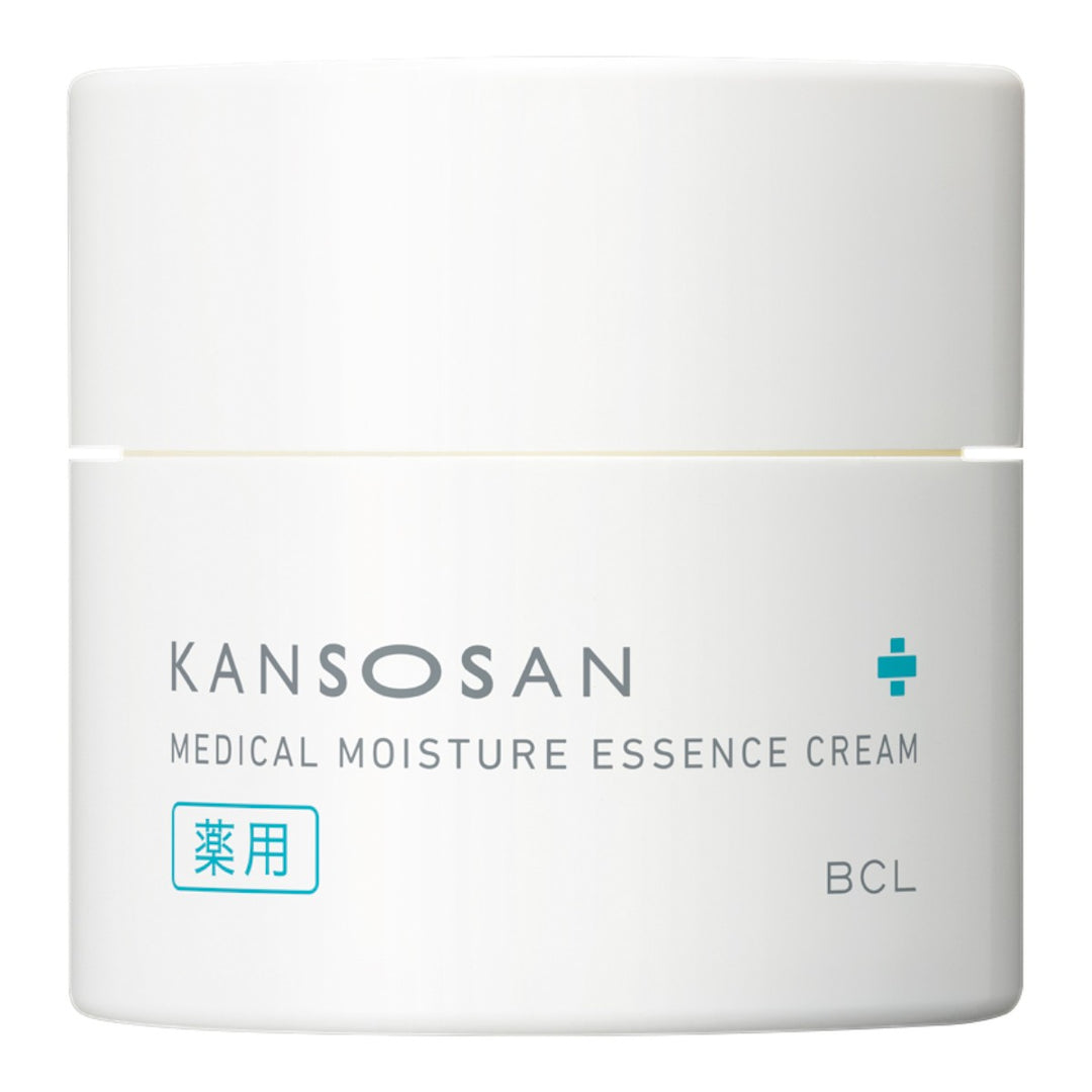 KANSOSAN Medical Moisture Essence Cream 50g burk med blågrå text och BCL-logga.