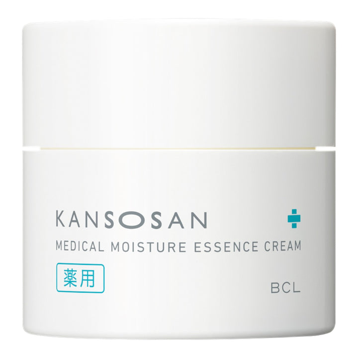 KANSOSAN Medical Moisture Essence Cream 50g burk med blågrå text och BCL-logga.