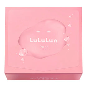 LuLuLun Pure Everys Sheet Mask 32st rosa förpackning med slutna ögon, arkmask för återfuktning.