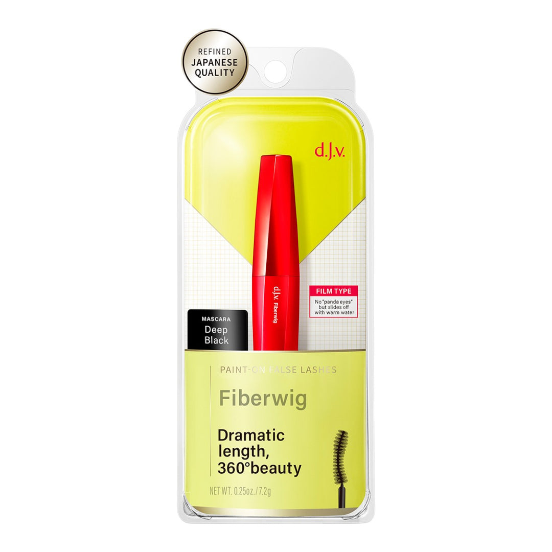 Fiberwig Dramatic Length mascara i röd förpackning för längre, separerade fransar.