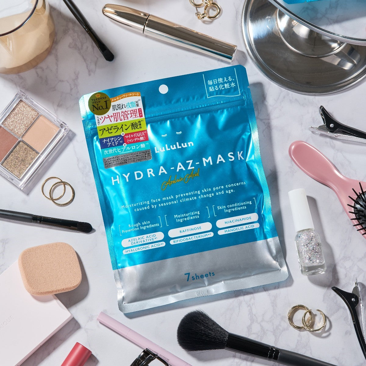 LuLuLun Hydra AZ-Mask 7 st japansk sheet mask med azelainsyra.